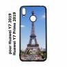 Coque noire pour Huawei Y7 2019 / Y7 Prime 2019 Tour Eiffel Paris France