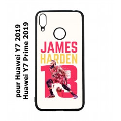 Coque noire pour Huawei Y7 2019 / Y7 Prime 2019 star Basket James Harden 13 Rockets de Houston