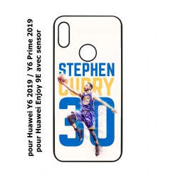 Coque noire pour Huawei Y6 2019 / Y6 Prime 2019 Stephen Curry Basket NBA Golden State