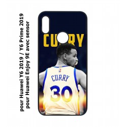 Coque noire pour Huawei Y6 2019 / Y6 Prime 2019 Stephen Curry Golden State Warriors Basket 30