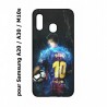 Coque noire pour Samsung Galaxy A20 / A30 / M10S Lionel Messi FC Barcelone Foot