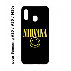 Coque noire pour Samsung Galaxy A20 / A30 / M10S Nirvana Musique