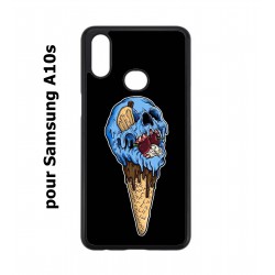 Coque noire pour Samsung Galaxy A10s Ice Skull - Crâne Glace - Cône Crâne - skull art