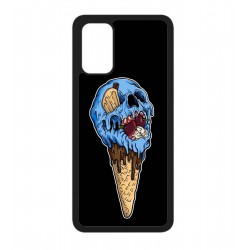 Coque noire pour Samsung A530/A8 2018 Ice Skull - Crâne Glace - Cône Crâne - skull art
