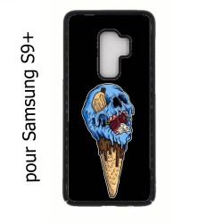Coque noire pour Samsung S9 PLUS Ice Skull - Crâne Glace - Cône Crâne - skull art