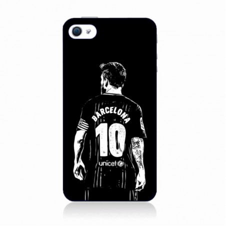 Coque noire pour IPHONE X Lionel Messi FC Barcelone Foot