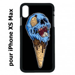 Coque noire pour iPhone XS Max Ice Skull - Crâne Glace - Cône Crâne - skull art