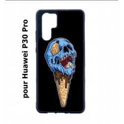 Coque noire pour Huawei P30 Pro Ice Skull - Crâne Glace - Cône Crâne - skull art