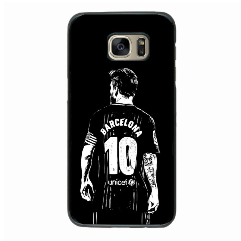 Coque noire pour Samsung S4 Lionel Messi FC Barcelone Foot