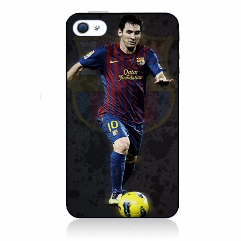 Coque noire pour IPOD TOUCH 5 Messi Lionel Barcelone Club Barça Football numéro 10