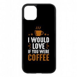 Coque noire pour Samsung Note 8 N5100 I would Love if you were Coffee - coque café