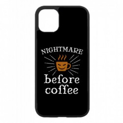 Coque noire pour Samsung Note 8 N5100 Nightmare before Coffee - coque café