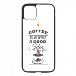 Coque noire pour Samsung Note 8 N5100 Coffee is always a good idea - citation café