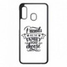 Coque noire pour Samsung Galaxy A3 - A300 Friends are the family you choose - citation amis famille