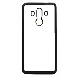 Coque pour Huawei Mate 10 Pro motif géométrique pattern noir et blanc - ronds noirs - contour noir (Huawei Mate 10 Pro)