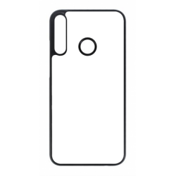 Coque pour Huawei P40 Lite E motif géométrique pattern noir et blanc - ronds noirs - contour noir (Huawei P40 Lite E)