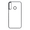 Coque pour Huawei P40 Lite E motif géométrique pattern noir et blanc - ronds noirs - contour noir (Huawei P40 Lite E)