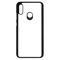Coque pour Huawei P Smart 2019 motif géométrique pattern noir et blanc - ronds noirs - contour noir (Huawei P Smart 2019)