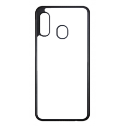 Coque pour Samsung Galaxy A20e motif géométrique pattern noir et blanc - ronds noirs - contour noir (Samsung Galaxy A20e)