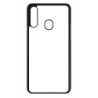 Coque pour Samsung Galaxy A20s motif géométrique pattern noir et blanc - ronds noirs - contour noir (Samsung Galaxy A20s)