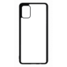 Coque pour Samsung Galaxy A51 - 4G motif géométrique pattern noir et blanc - ronds noirs - contour noir