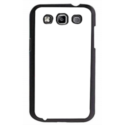 Coque pour Samsung WIN i8552 motif géométrique pattern noir et blanc - ronds noirs - contour noir (Samsung WIN i8552)