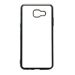 Coque pour Samsung J530 motif géométrique pattern noir et blanc - ronds noirs - contour noir (Samsung J530)