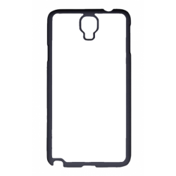 Coque pour Samsung Note 3 Neo N7505 motif géométrique pattern noir et blanc - ronds noirs - contour noir