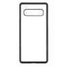 Coque pour Samsung S10 motif géométrique pattern noir et blanc - ronds noirs - contour noir (Samsung S10)