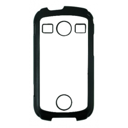 Coque pour Samsung XCover 2 S7110 motif géométrique pattern noir et blanc - ronds noirs - contour noir