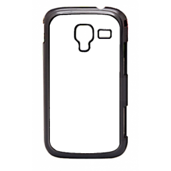 Coque pour Samsung Ace 2 i8160 motif géométrique pattern noir et blanc - ronds noirs - contour noir (Samsung Ace 2 i8160)