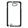 Coque pour Samsung Galaxy Note i9220 motif géométrique pattern noir et blanc - ronds noirs - contour noir
