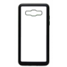 Coque pour Samsung J510 motif géométrique pattern noir et blanc - ronds noirs - contour noir (Samsung J510)