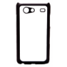 Coque pour Samsung S Advance i9070 motif géométrique pattern noir et blanc - ronds blancs - contour noir