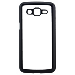 Coque pour Samsung GRAND 2 G7106 motif géométrique pattern noir et blanc - ronds et carrés - contour noir