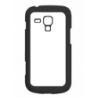 Coque pour Samsung S Duo S7562 motif géométrique pattern noir et blanc - ronds et carrés - contour noir (Samsung S Duo S7562)