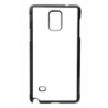 Coque pour Samsung Note 4 motif géométrique pattern noir et blanc - ronds noirs sur fond blanc - contour noir (Samsung Note 4)