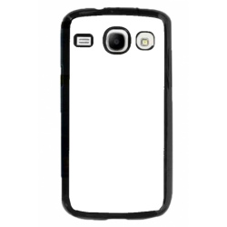 Coque pour Samsung Core i8262 motif géométrique pattern noir et blanc - ronds noirs sur fond blanc - contour noir