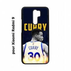 Coque noire pour Xiaomi Redmi 9 Stephen Curry Golden State Warriors Basket 30