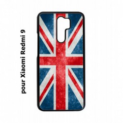 Coque noire pour Xiaomi Redmi 9 Drapeau Royaume uni - United Kingdom Flag