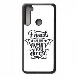 Coque noire pour Xiaomi Redmi Note 9 Pro Max Friends are the family you choose - citation amis famille