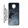 Coque noire pour Xiaomi Redmi Note 9 Pro Max Cristiano Ronaldo club foot Turin Football course ballon