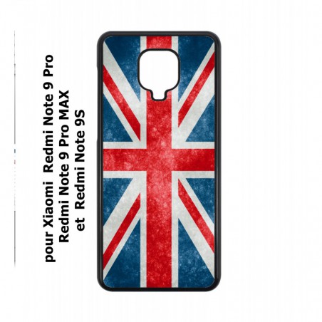 Coque noire pour Xiaomi Redmi Note 9S Drapeau Royaume uni - United Kingdom Flag
