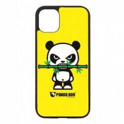 Coque noire pour SONY Xpéria T3 PANDA BOO® Bamboo à pleine dents - coque humour
