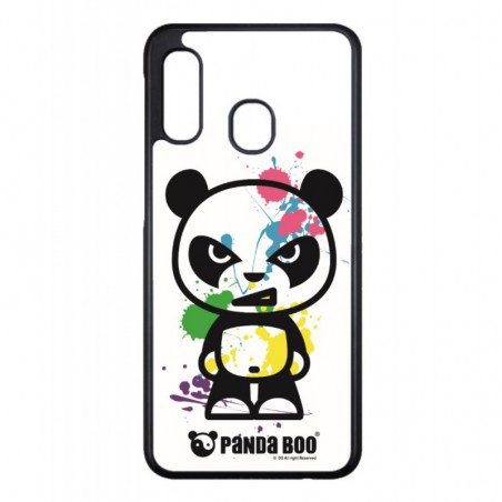 Coque noire pour Samsung Note 3 Neo N7505 PANDA BOO® paintball color flash - coque humour