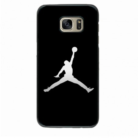 Coque noire pour Samsung i8160 Michael Jordan Fond Noir Chicago Bulls