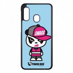 Coque noire pour Samsung Ace Plus S7500 PANDA BOO® Miss Panda SWAG - coque humour