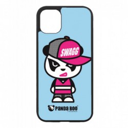 Coque noire pour Samsung Tab 3 10p P5220 PANDA BOO® Miss Panda SWAG - coque humour