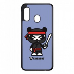 Coque noire pour Samsung i9295 S4 Active PANDA BOO® Ninja Boo noir - coque humour