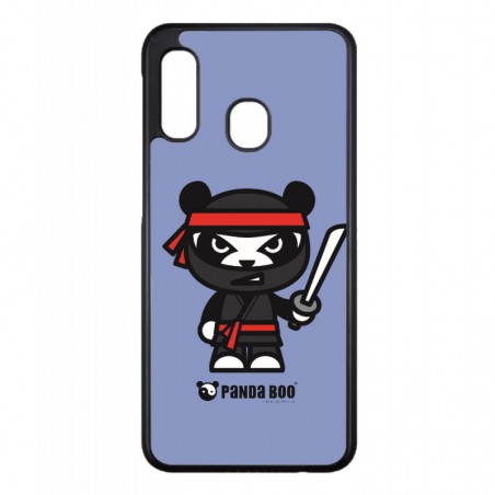Coque noire pour Samsung Note 4 PANDA BOO® Ninja Boo noir - coque humour